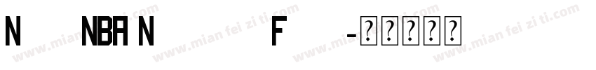 Nike NBA Number Font字体转换